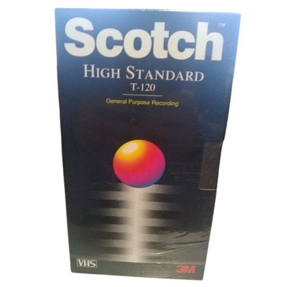 Scotch HS T120 Blank VHS Video Cassette Tapes 4 Pack FACTORY SEALED - Picture 2 of 5